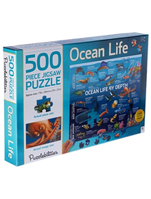 Ocean Life by Depth 500 Piece Jigsaw Puzzle - 9781488933714