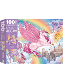 100-Piece Children's Sparkly Jigsaw: Unicorn Kingdom - 9781488935510