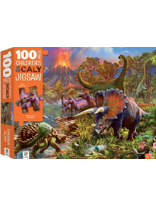 100-Piece Children's Scaly Jigsaw: Dinosaur Island - 9781488935572