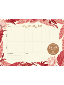 52 Lists Weekly Desk Pad - 9781632172327