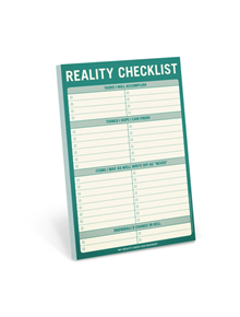 Knock Knock Reality Checklist Pad - 9781683490418