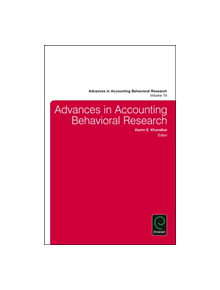 Advances in Accounting Behavioral Research - 9781785609787