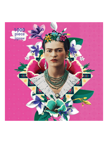 Adult Jigsaw Puzzle Frida Kahlo Pink - 9781787556102