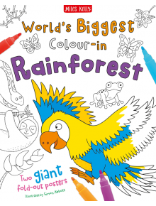 World's Biggest Colour-in: Rainforest - Sarah Carpenter - Miles Kelly Publishing - 9781789896251