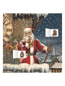 Snowy Santa Claus Advent Calendar (with Stickers) - 9781847864451