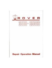 Rover 3500 & 3500s (P6) Workshop Manual - 9781855201156