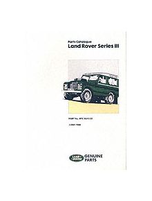 Land Rover Series 3 Parts Catalogue - 9781855202139