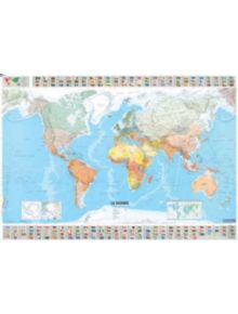 The World - Michelin rolled & tubed wall map Paper - 9782061010716