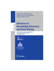 Advances in Knowledge Discovery and Data Mining - 9783030161415