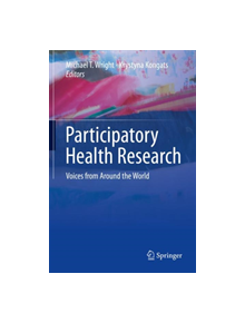 Participatory Health Research - 9783319921761