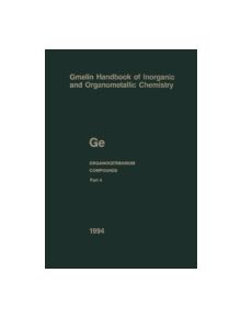 Ge Organogermanium Compounds - 9783662063262