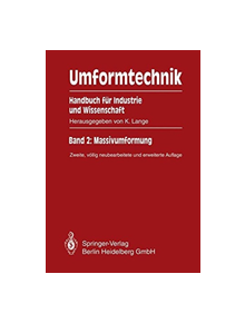 Umformtechnik Handbuch fur Industrie und Wissenschaft - 9783662106891