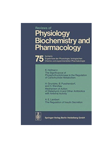 Reviews of Physiology, Biochemistry and Pharmacology - 14844 - 9783662309674