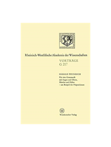 Fur eine Grammatik mit Augen und Ohren, Handen und Fuen - am Beispiel der Prapositionen - 9783663018254