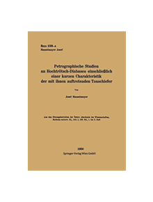 Petrographische Studien an Hochtrotsch-Diabasen einschlielich einer kurzen Charakteristik der mit ihnen auftretenden Tonschie