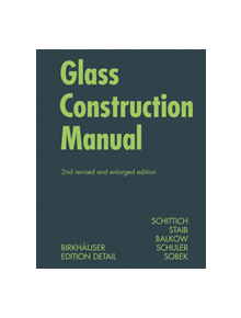 Glass Construction Manual - 9783764382902