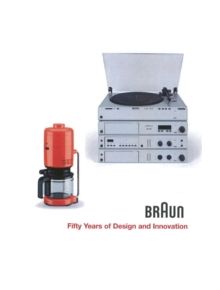 BRAUN--Fifty Years of Design and Innovation - 9783936681352