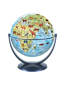 Animal World Globe 15cm - 9783948300036