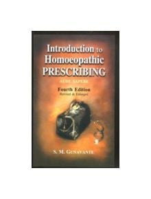 Introduction to Homoeopathic Prescribing - 9788170213093