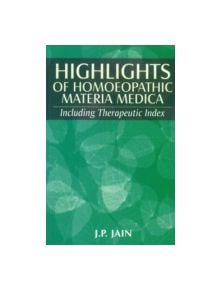 Highlights of Homoeopathic Materia Medica - 9788170217855