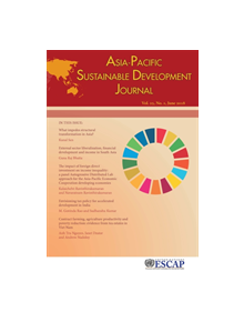 Asia-Pacific Sustainable Development Journal 2018, Issue No. 1 - 9789211207828