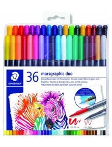 Акварелни двувърхи флумастери Staedtler, 36 цвята - Staedtler - Staedtler - Момиче, Момче - Staedtler - Design Journey - 4007817042847