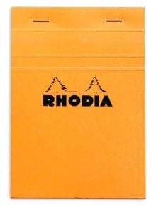 Оранжев блок - пад Rhodia Basics №13 - 80 листа на малки квадратчета - Rhodia - Clairefontaine - France - Rhodia Boutique - 3037920132006