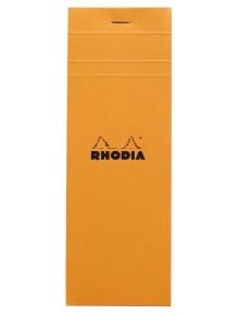 Оранжев блок - пад Rhodia Basics №8 - 80 листа на малки квадратчета - Rhodia - Clairefontaine - France - Rhodia Basics - 3037920082004