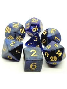 Комплект зарчета за настолни игри Dice4Friends: Dice Set - Blue Galaxy, 7 бр. - 1126291 - 1126290 - 092742372965