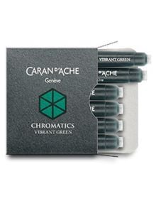 Патрончета за писалка Caran D'Ache Chromatics 6 бр. - зелено - Caran d'Ache - Caran d'Ache - Caran d'Ache - Пълнители - 7630002329910