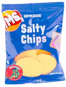 Чорапи Eat My Socks - Salty Chips, синьо и зелено - Eat My Socks - Eat My Socks - Жена, Мъж - 8436602103467