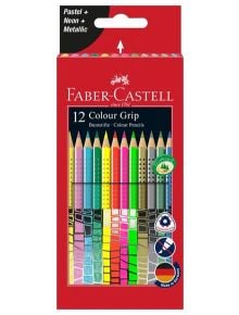 Цветни моливи Faber-Castell Colour Grip, 12 цвята - 1122634 - 2730 - 1129388,1129390 - Faber Castel - Colour Grip - 400540201