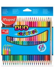 Цветни моливи Maped Color'Peps Duo, 24 бр., 48 цвята - Maped - Maped - Maped - Color Peps - 3154148296027