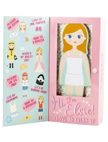 Дървена кукла за преобличане Floss & Rock, Magnetic Dress up Doll - Elsie - Floss & Rock - Floss & Rock - Момиче - Floss & Rock - Magnetic Play - 5055166348454