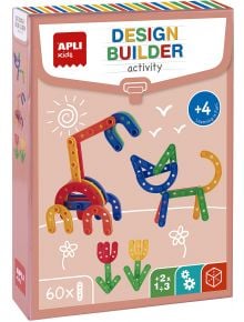 Детски конструктор Apli Kids - Design Builder, 60 части - Apli - Apli Paper - Момче - Apli - Kids - 8410782191629