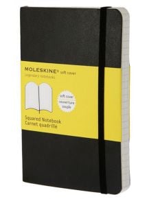 Джобен черен тефтер Moleskine Classic Black с меки корици и листа на малки квадратчета - Moleskine - Moleskine - Moleskine - Classic - 9788883707124