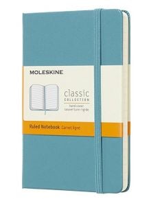 Джобен пастелносин тефтер Moleskine Classic Reef Blue с твърди корици и линирани страници - Moleskine - Moleskine - Moleskine - Classic - 8058341715246