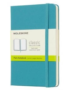 Джобен пастелносин тефтер Moleskine Classic Reef Blue с твърди корици и нелинирани страници - Moleskine - Moleskine - Moleskine - Classic - 8058341715284