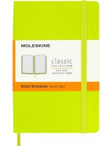 Джобен тефтер Moleskine Classic Lemon Green с твърди корици и линирани страници - Moleskine - Moleskine - Жена - Moleskine - Classic - 8056420850857