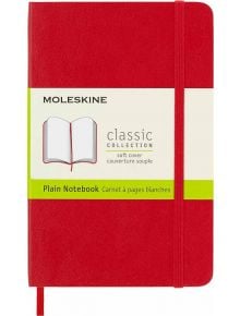 Джобен червен тефтер Moleskine Classic Scarlet Red с меки корици и нелинирани страници - Moleskine - Moleskine - Жена - Moleskine - Classic - 8055002854610