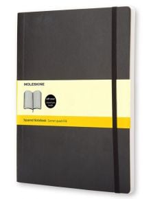 Голям черен тефтер Moleskine Classic Black с меки корици и листа на малки квадратчета - Moleskine - Moleskine - Moleskine - Classic - 9788883707247