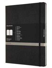 Голям черен тефтер Moleskine Pro Collection XX-Large Black с твърди корици - Moleskine - Moleskine - Moleskine - Pro - 8058647620855