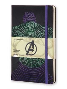 Голям черен тефтер Moleskine The Avengers Incredible Hulk - Хълк с широки редове, Limited Edition - Moleskine - Moleskine - Moleskine - The Avengers - 8055002852715