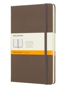 Голям кафяв тефтер Moleskine Classic Earth Brown с твърди корици и линирани страници - Moleskine - Moleskine - Moleskine - Classic - 8058341716090