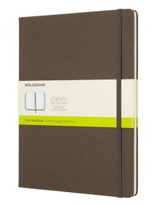 Голям кафяв тефтер Moleskine Classic Earth Brown с твърди корици и нелинирани страници - Moleskine - Moleskine - Moleskine - Classic - 8058341716106