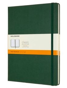 Голям лавровозелен тефтер Moleskine Classic Myrtle Green с твърди корици и листа на широки редове - Moleskine - Moleskine - Moleskine - Classic - 8058647629100