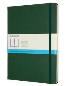 Голям лавровозелен тефтер Moleskine Classic Myrtle Green Dotted с твърди корици и листа на точки - Moleskine - Moleskine - Moleskine - Classic - 8058647629131