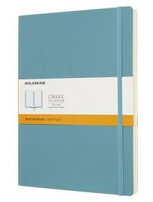 Голям пастелносин тефтер Moleskine Classic Reef Blue с меки корици и линирани страници - Moleskine - Moleskine - Moleskine - Classic - 8058341715543