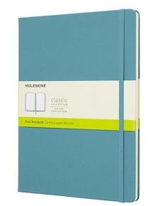 Голям пастелносин тефтер Moleskine Classic Reef Blue с твърди корици и нелинирани страници - Moleskine - Moleskine - Moleskine - Classic - 8058341716083