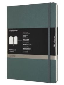 Голям зелен тефтер Moleskine Pro Collection X-Large Forest Green с твърди корици - Moleskine - Moleskine - Moleskine - Pro - 8058647620817